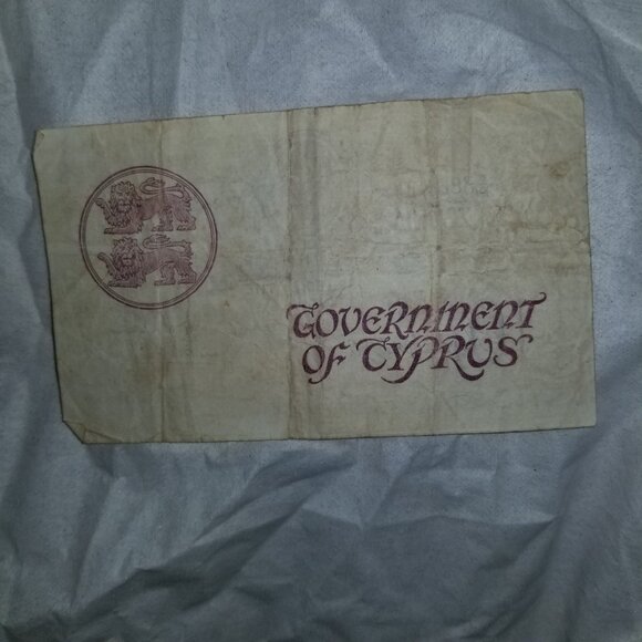 CYPRUS 10 SHILLINGS 1950 KING GEORGE VI PREFIX F/8 - Picture 2 of 6